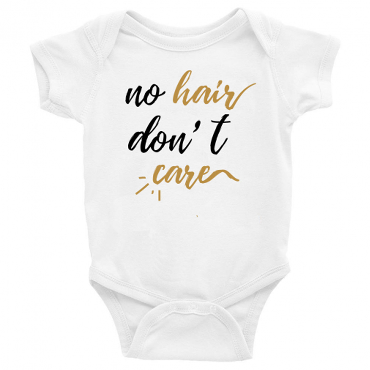 Bodi sa natpisom kratki rukav - No hair dont care