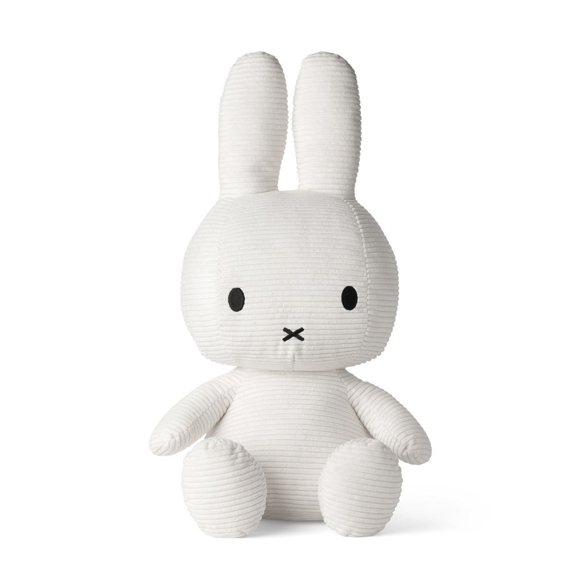 Peluche lapin 70cm MIFFY SITTING Bon Ton Toys Corduroy Offwhite