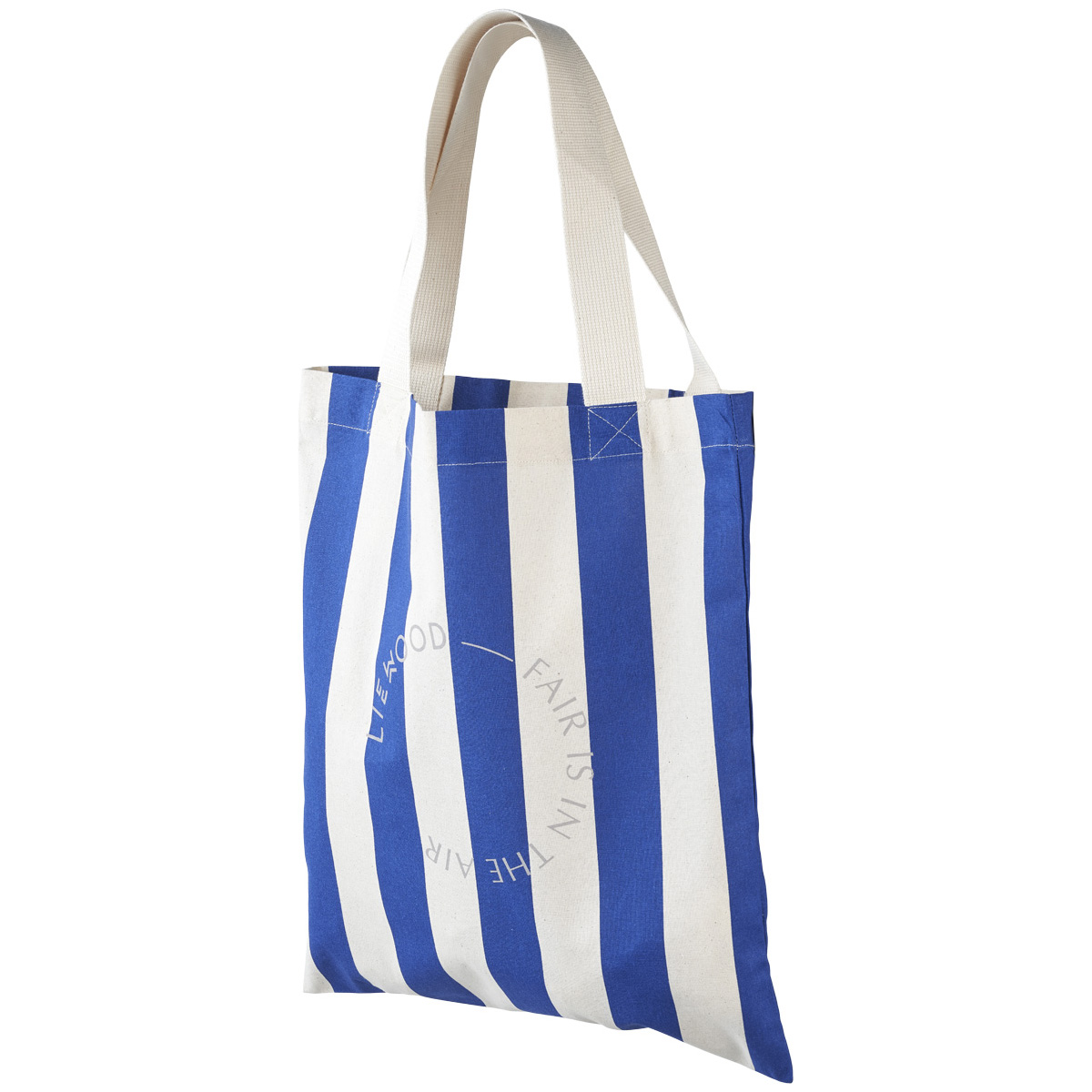 Platnena torba Tote Small - Surf Blue Natural