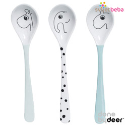 Done by Deer - Done by Deer žlice - Happy Dots Blue, 3kom Done by Deer - Done by Deer žlice - Happy Dots Blue, 3kom