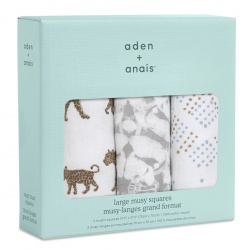 Aden+Anais - Tekstilni proizvodi - A+A T. pel. 3kom 70x70 - Hear me roar Aden+Anais - Tekstilni proizvodi - A+A T. pel. 3kom 70x70 - Hear me roar
