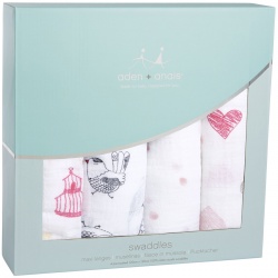 Aden+Anais - Aden+Anais - Lovebird, 4 kom, 120x120 Aden+Anais - Aden+Anais - Lovebird, 4 kom, 120x120