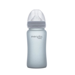 Anti-Colic Staklena, 240 ml - Siva
