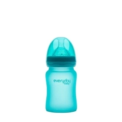 Anti-Colic Staklena Termo osjetljiva, 150 ml - Tirkizna