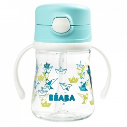 Beaba - Pribor za jelo i piće - Beaba bočica sa slamkom 240ml - Plava Beaba - Pribor za jelo i piće - Beaba bočica sa slamkom 240ml - Plava
