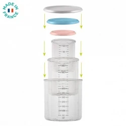 Posude 3kom 120/240/420ml - Nude