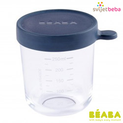 Hranjenje - Pribor za jelo i piće - Beaba Staklena posuda 250ml - Tamno plava Hranjenje - Pribor za jelo i piće - Beaba Staklena posuda 250ml - Tamno plava