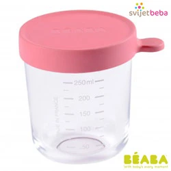 Staklena posuda 250ml - Tamno roza