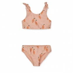 Bikini set Bow - Papaya Pale Tuscany