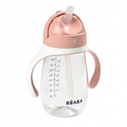 Bočica sa slamkom 300ml - Old Pink