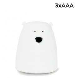 Dječja soba - Dekoracija - Rabbit & Friends - Medo mali, bijeli, 3xAAA Dječja soba - Dekoracija - Rabbit & Friends - Medo mali, bijeli, 3xAAA