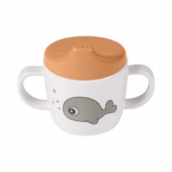 Čašica za učenje pijenja - Sea Friends Mustard/Grey