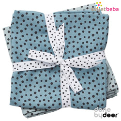 Done by Deer - Done by Deer - Happy Dots Blue, 2kom, 120x120cm Done by Deer - Done by Deer - Happy Dots Blue, 2kom, 120x120cm