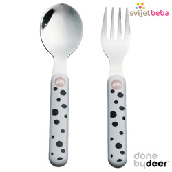 žlica i vilica - Happy Dots Powder