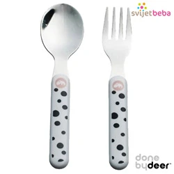 žlica i vilica - Happy Dots Powder