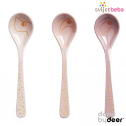 Hranjenje - Pribor za jelo i piće - Done by Deer žlice - Powder Gold, 3kom Hranjenje - Pribor za jelo i piće - Done by Deer žlice - Powder Gold, 3kom