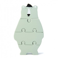 Drvene puzzle životinje - Mr.P.Bear