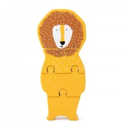 Drvene puzzle životinje - Mr. Lion