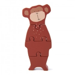 Drvene puzzle životinje - Mrs.Monkey