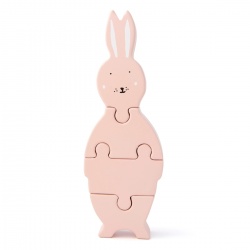 Drvene puzzle životinje - Mrs.Rabbit