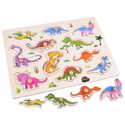 Drvene umetaljke - s dinosaurima