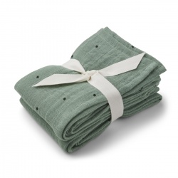 Muslin tetra pelene Lewis 2kom -  Dot Peppermint