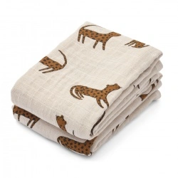 Muslin tetra pelene Lewis 2kom - Leopard Sandy Mix
