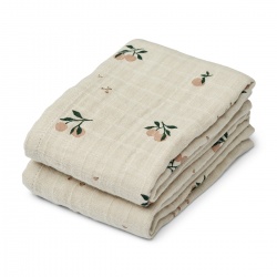 Muslin tetra pelene Lewis 2kom - Peach Shell Mix