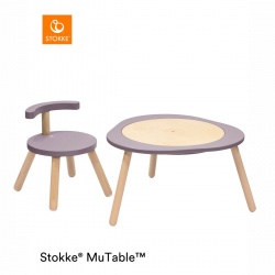 MuTable stol i stolica - Lilac