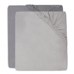 Plahta Jersey 60x120cm 2 kom - Soft Grey