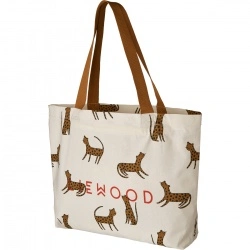 Platnena torba Tote Big - Leopard Sandy