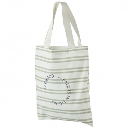 Platnena torba Tote Small - Creme Dusty Mint