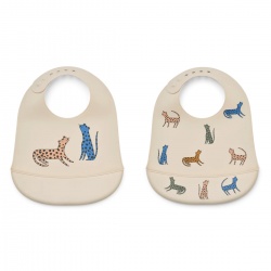 Podbradak Tilda 2kom - Leopard Multi Mix