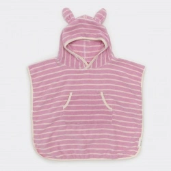 Pončo - Cotton Candy Pink Stripe
