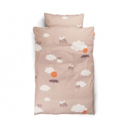 Posteljina Baby Happy Clouds - Powder