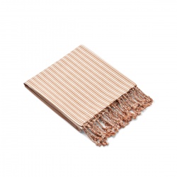 Ručnik za plažu Mona - Stripe Tuscany Rose