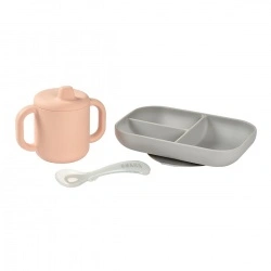 Silikonski set za učenje - Pink
