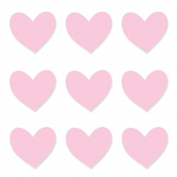 Zidne naljepnice - Heart Pink