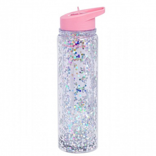 A Little Lovely Company | Bočice | A Little Lovely Company Bočica XXL - Glitter Pink/Silver A Little Lovely Company | Bočice | A Little Lovely Company Bočica XXL - Glitter Pink/Silver