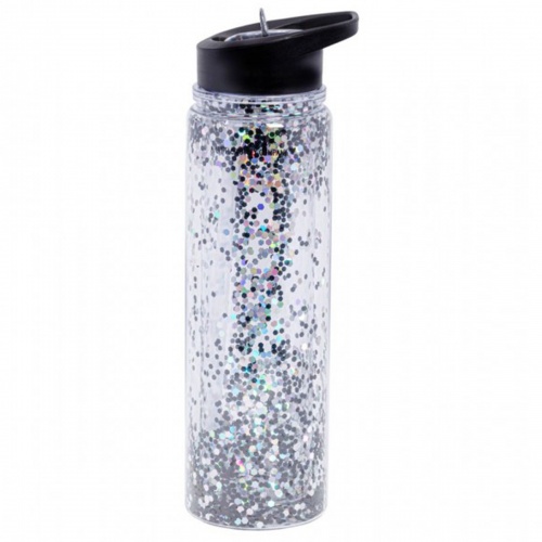 A Little Lovely Company | Bočice | Little Lovely Company Bočica XL - Glitter Black/Silver A Little Lovely Company | Bočice | Little Lovely Company Bočica XL - Glitter Black/Silver