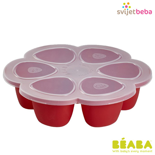 Beaba | Posude za hranu | Beaba silikonska posuda 90ml Red Beaba | Posude za hranu | Beaba silikonska posuda 90ml Red