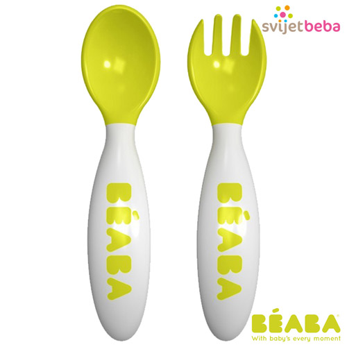 Beaba | Žlice i vilice | Beaba žlica + vilica, Green Beaba | Žlice i vilice | Beaba žlica + vilica, Green