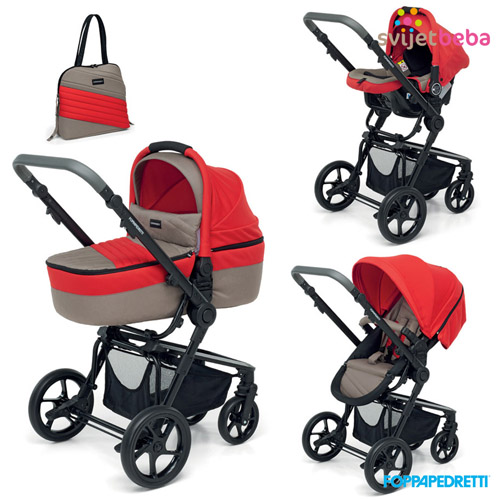 Dječja kolica | Foppapedretti 3Chic | 3Chic - Red/Grey Dječja kolica | Foppapedretti 3Chic | 3Chic - Red/Grey