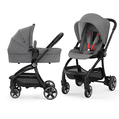 AKCIJA | Kolica 2u1 | Kiddy Evostar Light - Melange Grey, Hot Red AKCIJA | Kolica 2u1 | Kiddy Evostar Light - Melange Grey, Hot Red