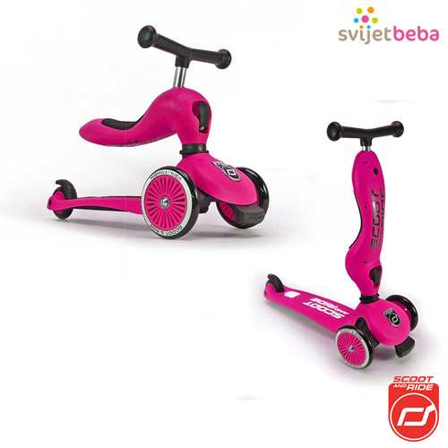 Igra na otvorenom | Highwaykick 2u1 - Guralica i Romobil | Scoot&Ride Highwaykick - Pink Igra na otvorenom | Highwaykick 2u1 - Guralica i Romobil | Scoot&Ride Highwaykick - Pink