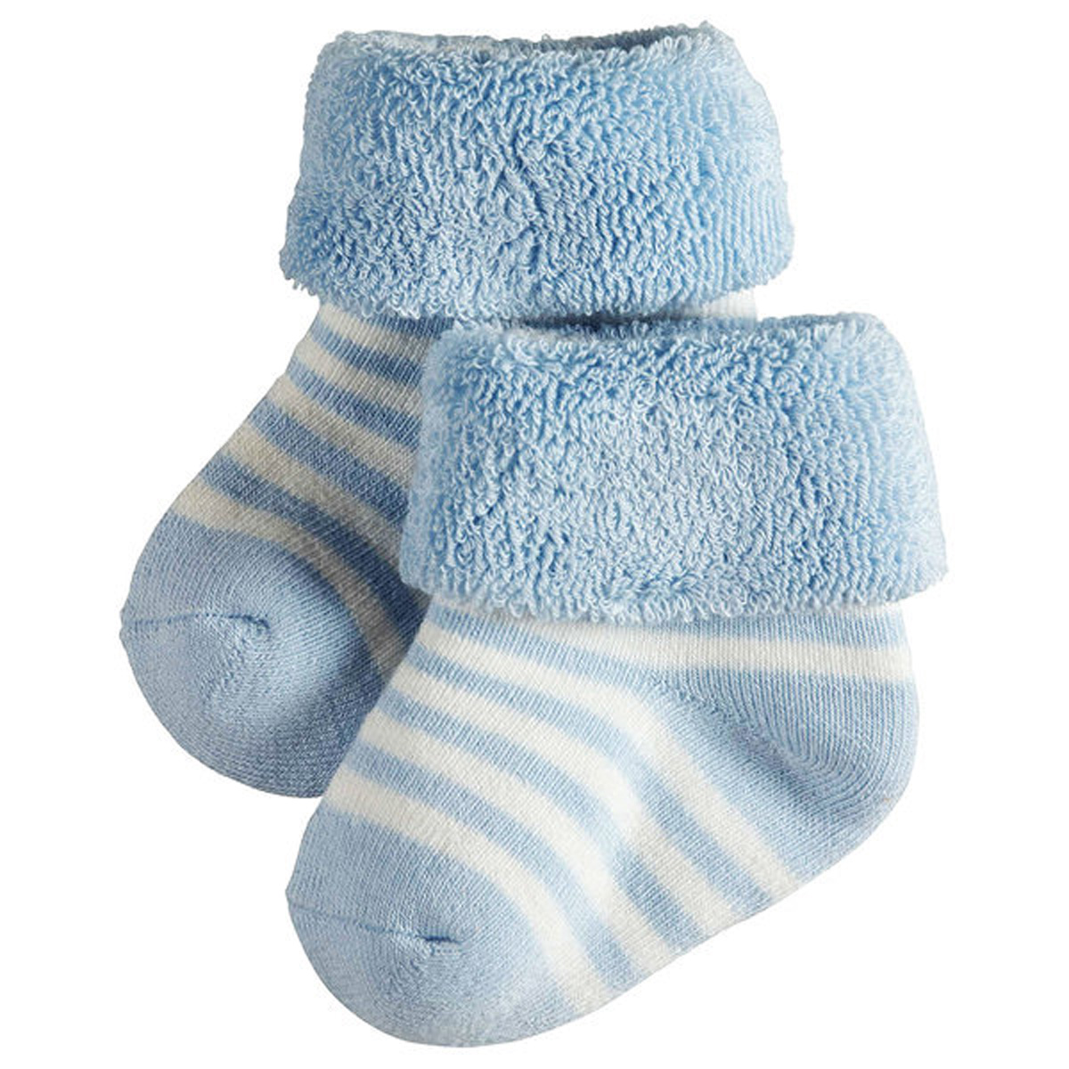 Čarape Erstlingsringel - Powder Blue-0