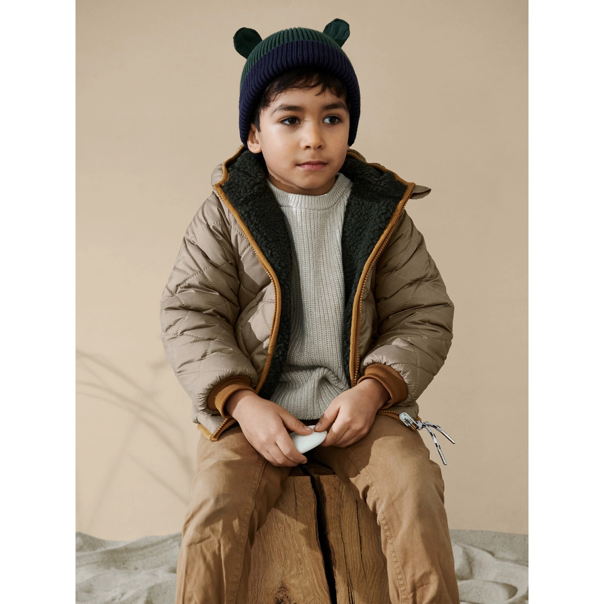 Kapa Gina - Navy Hunter Green Mix-1