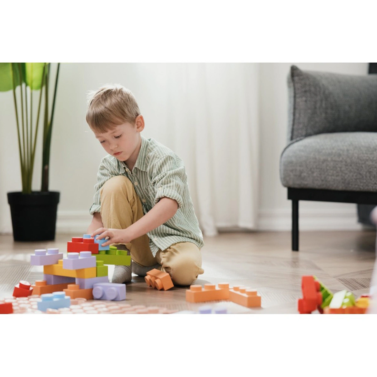 Kocke World of Sensory Soft Bricks L-0