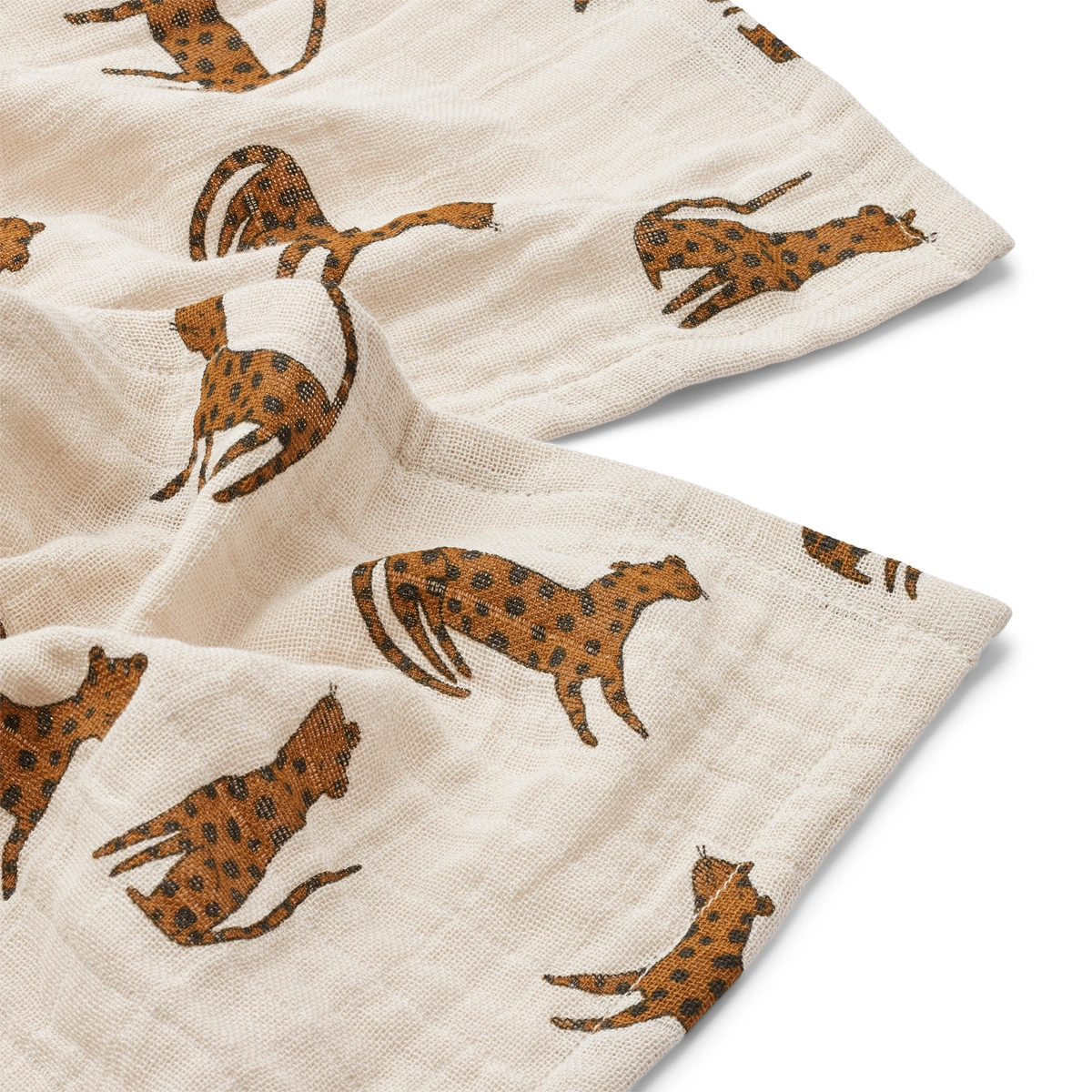 Muslin tetra pelene Lewis 2kom - Leopard Sandy Mix-0