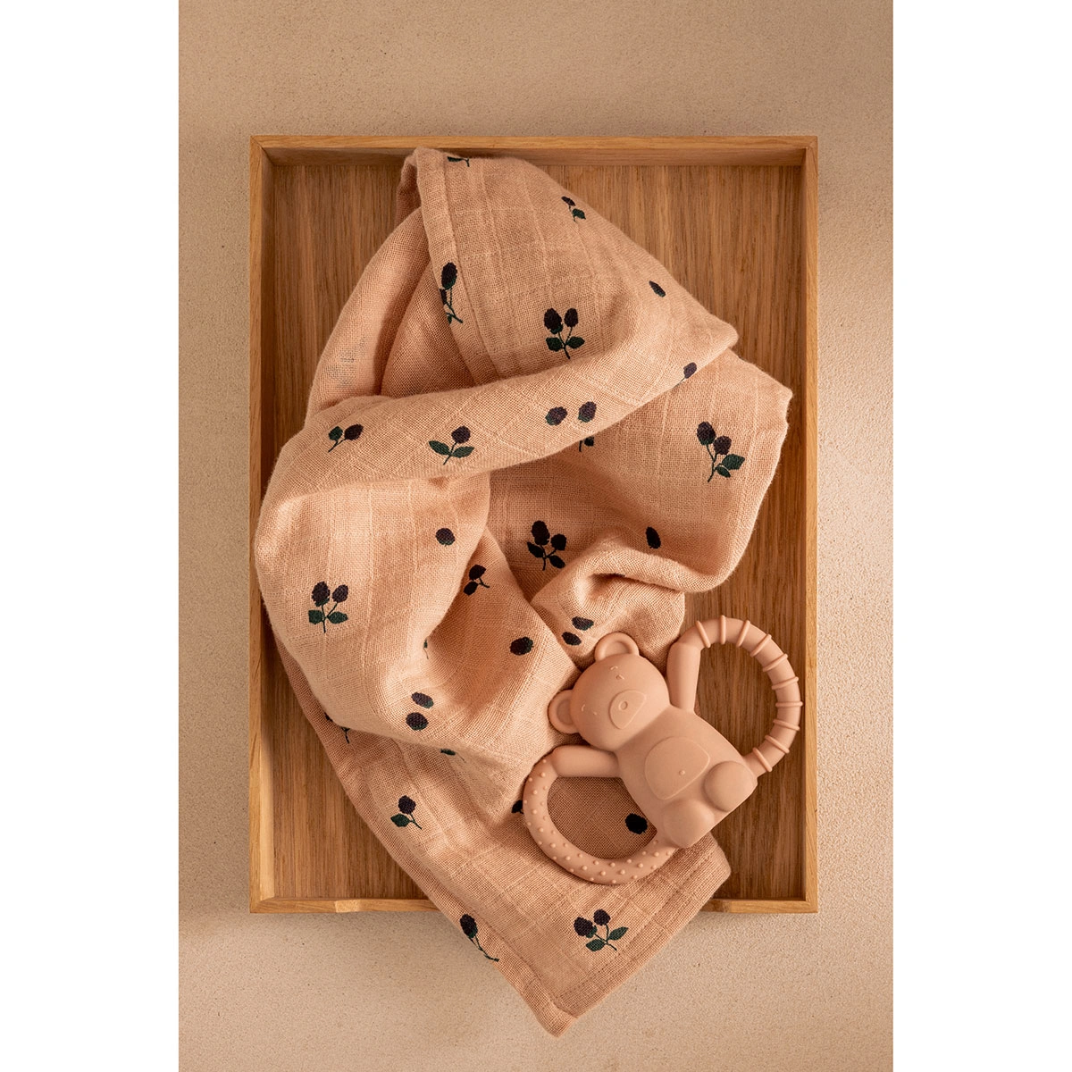 Muslin tetra pelene Lewis 2kom - Mini Berry Sandy-1